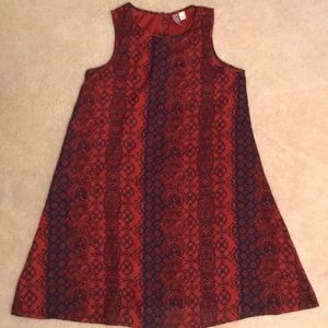 Pattered shift dress